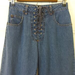 For Joseph five pocket blue jeans with drawstring closure